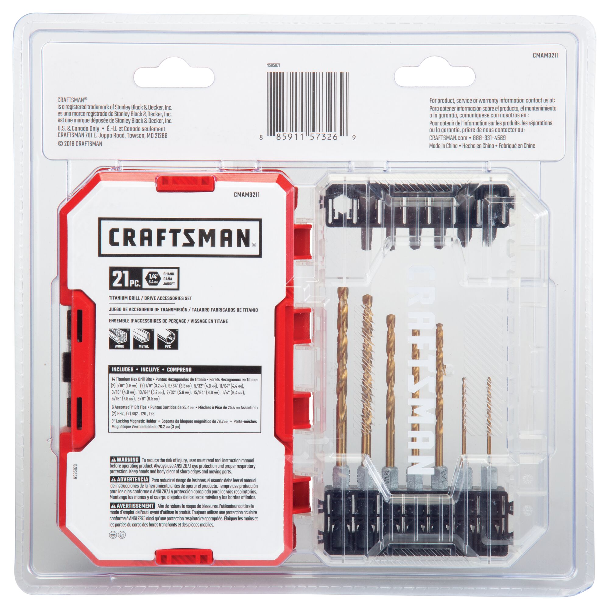 Craftsman titanium discount drill bits