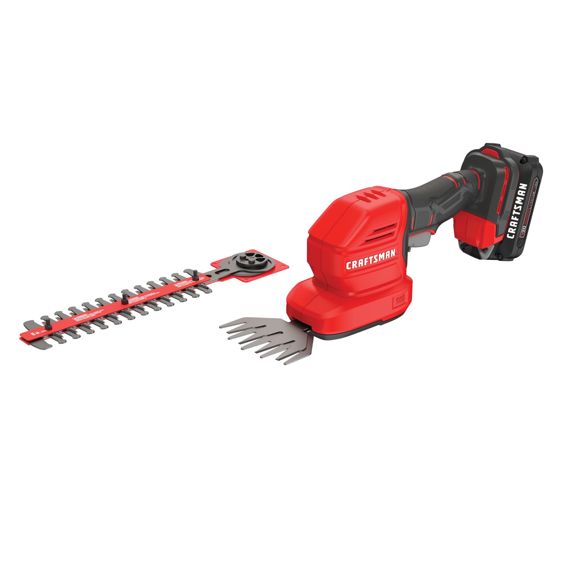 V20 8 in. Cordless 2 in 1 Hedge Trimmer and 4 in. Grass Shear Kit