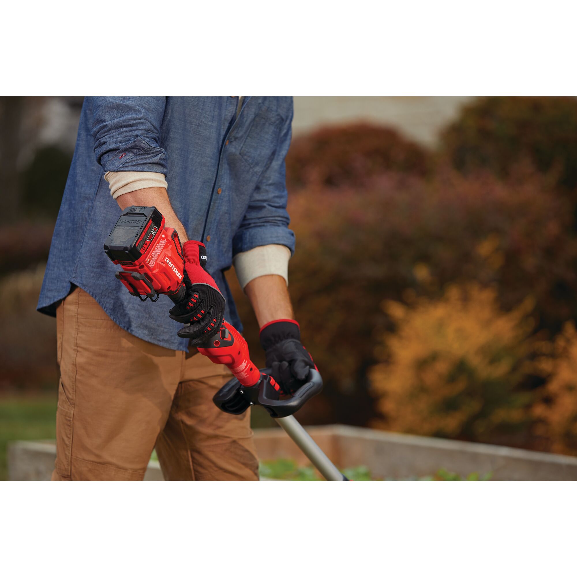 V20 WEEDWACKER 13 in. Cordless String Trimmer and Edger with