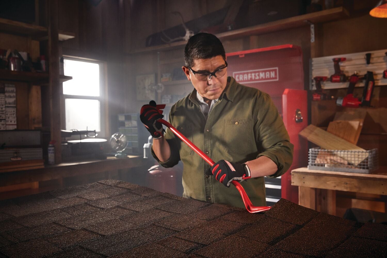 View of CRAFTSMAN Pry Bars  being used by consumer