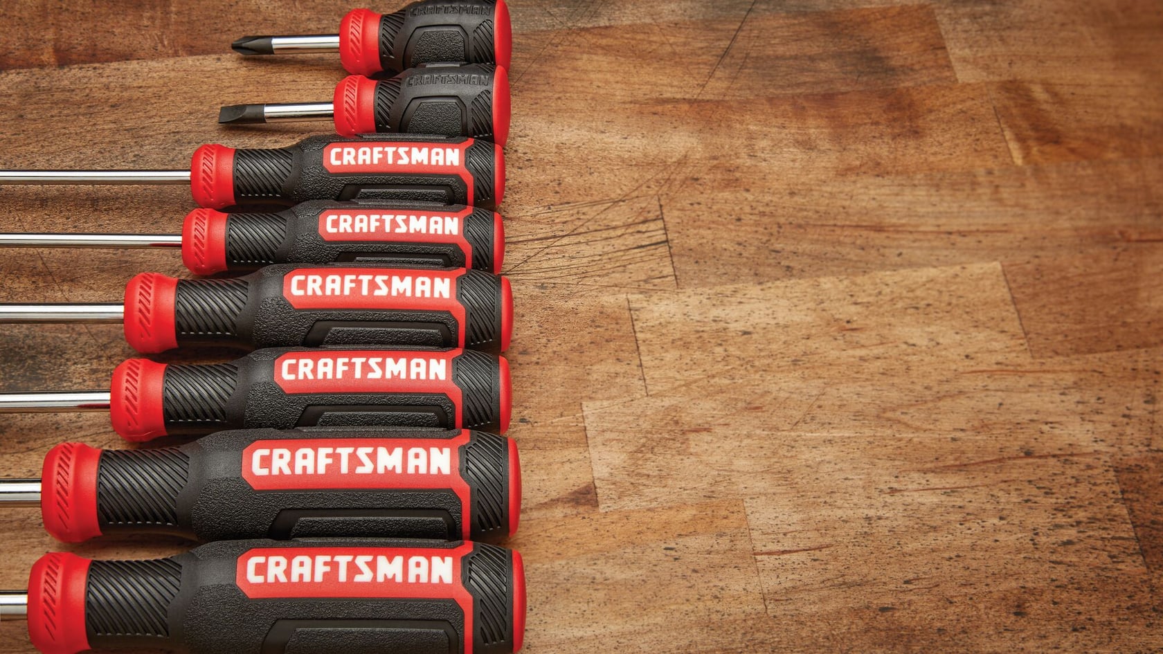 View of CRAFTSMAN Screwdrivers: Bi-Material highlighting product features