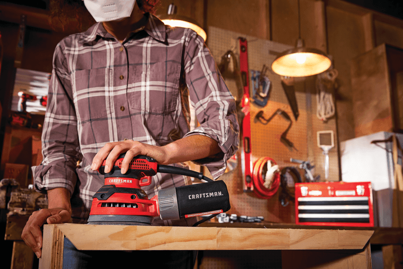 View of CRAFTSMAN Sander  being used by consumer