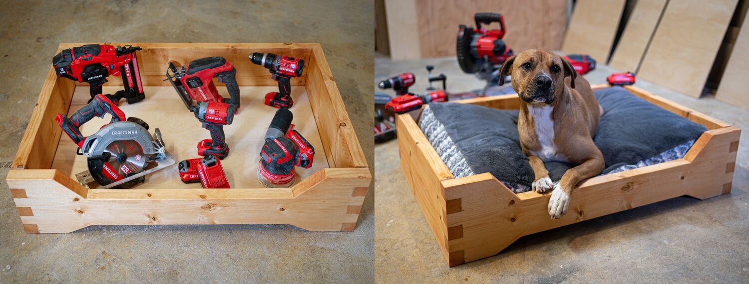 Dog lying in Wooden Pet Bed

Chien allongé dans son lit en bois