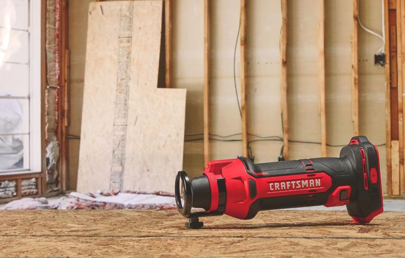 CRAFTSMAN V20* Cordless Drywall Cut-Out Tool (Tool Only) in Residential DIY Renovation Environment