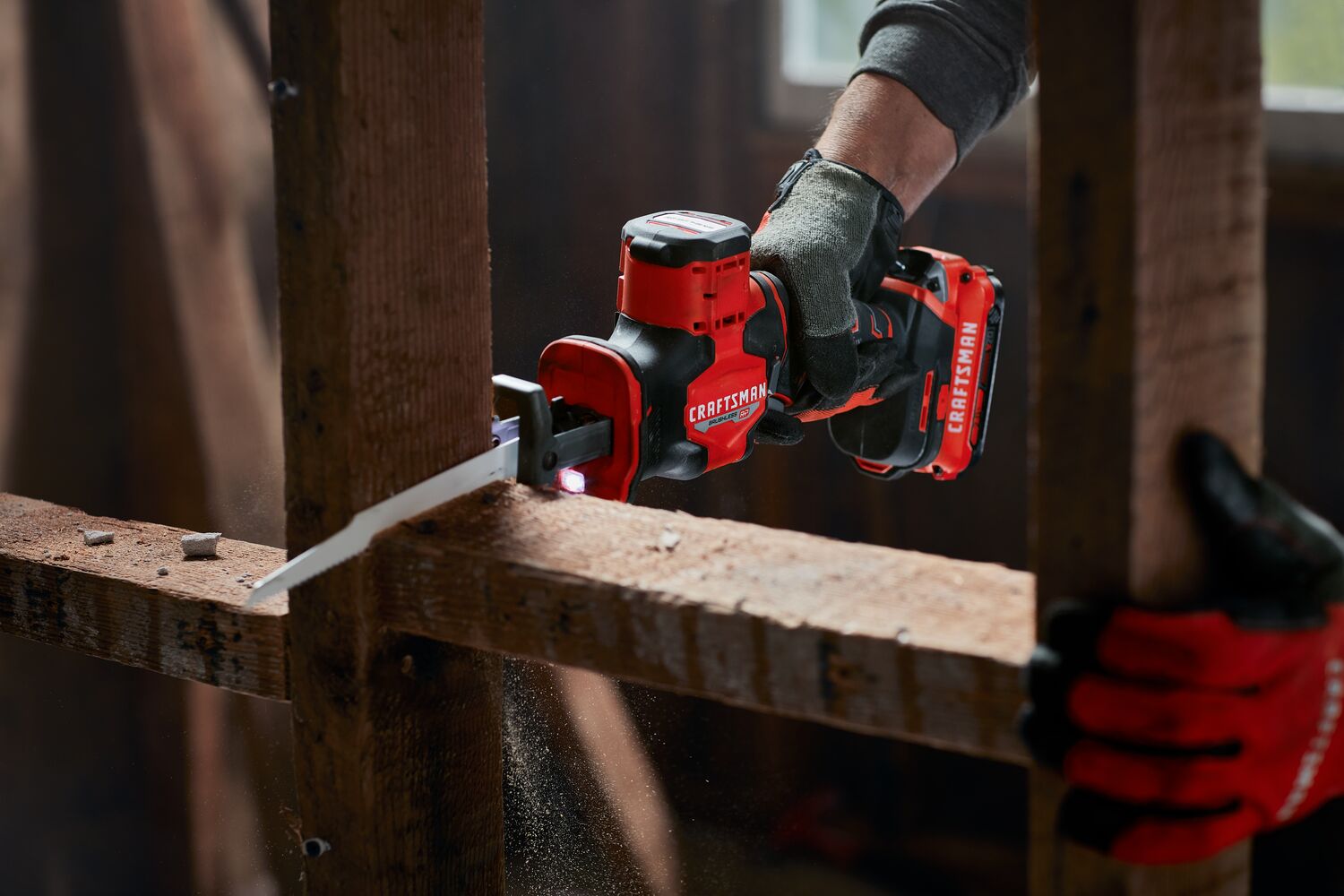 V20 BRUSHLESS RP Compact Reciprocating Saw in use