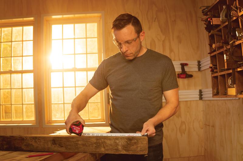 View of CRAFTSMAN Measuring: Short Tapes being used by consumer