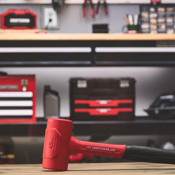 CRAFTSMAN 45 oz. Dead Blow Hammer in garage environment