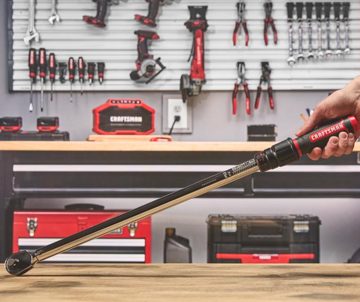 CRAFTSMAN 1/2-in Drive Micrometer Torque Wrench in garage environment