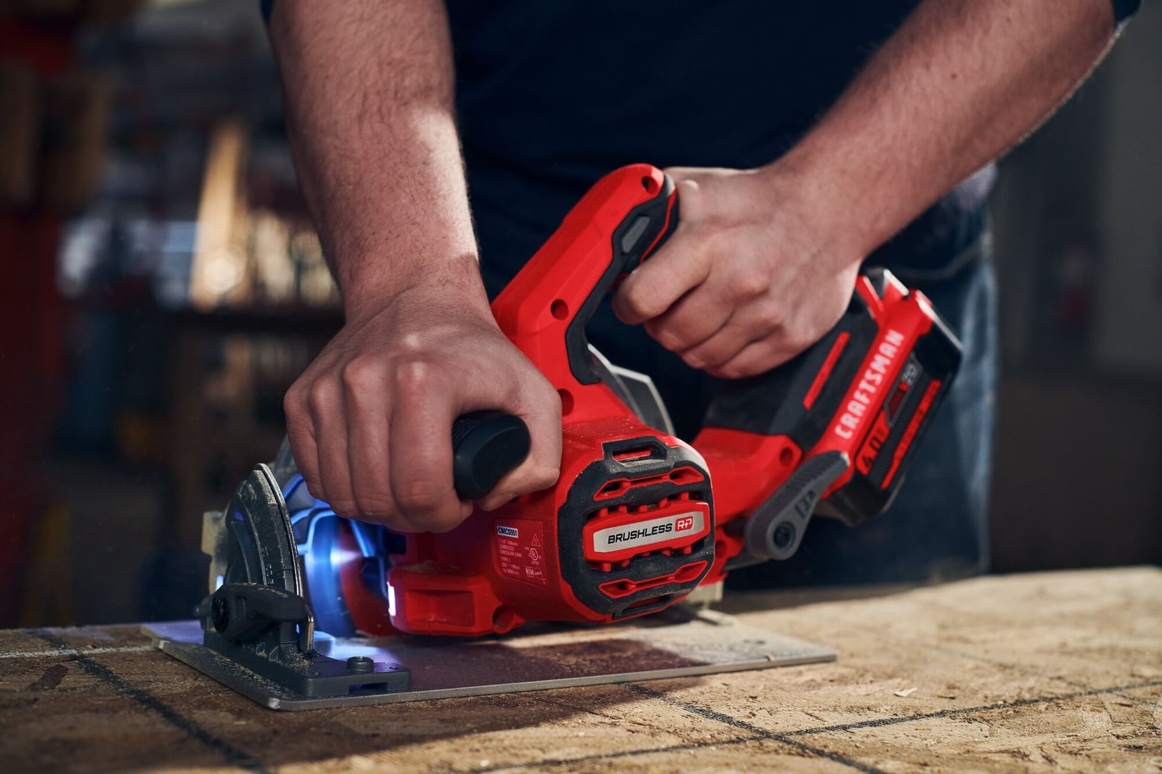 View of CRAFTSMAN Circular Saws being used by consumer