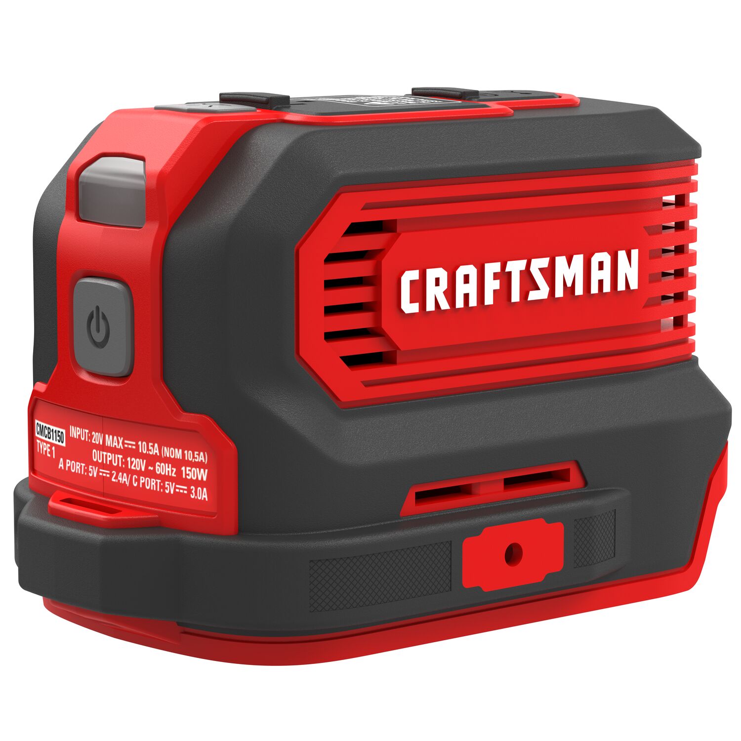 View of CRAFTSMAN Batteries & Chargers on white background