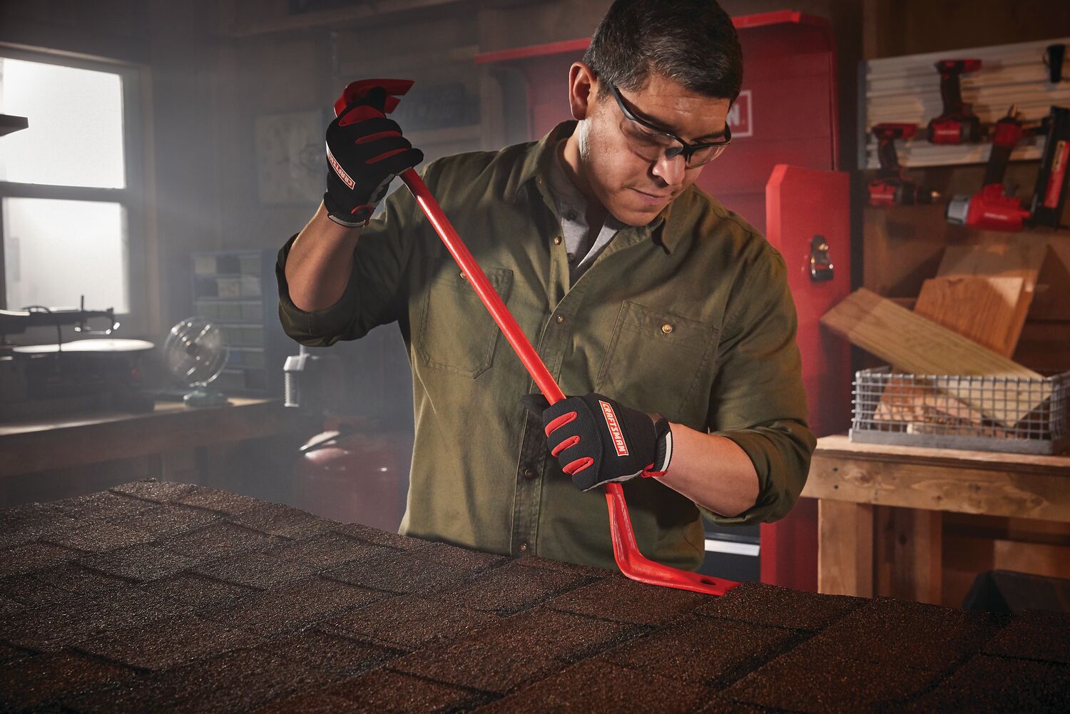 View of CRAFTSMAN Pry Bars  being used by consumer